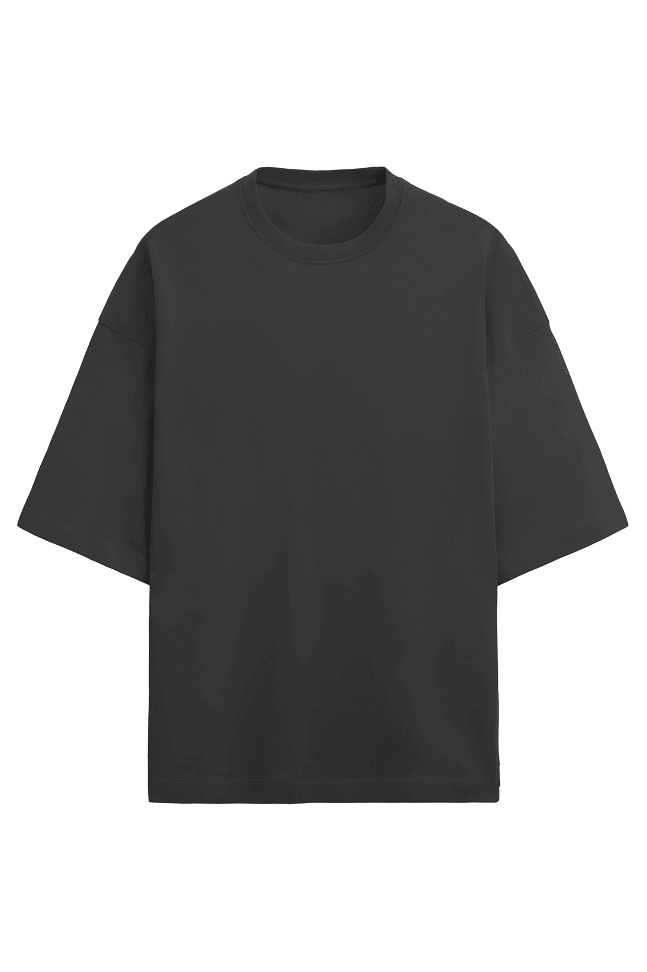 Terry fit Oversized Drop shoulder T-Shirt - Mongerize Terry fit Oversized Drop shoulder T-Shirt - Black / S