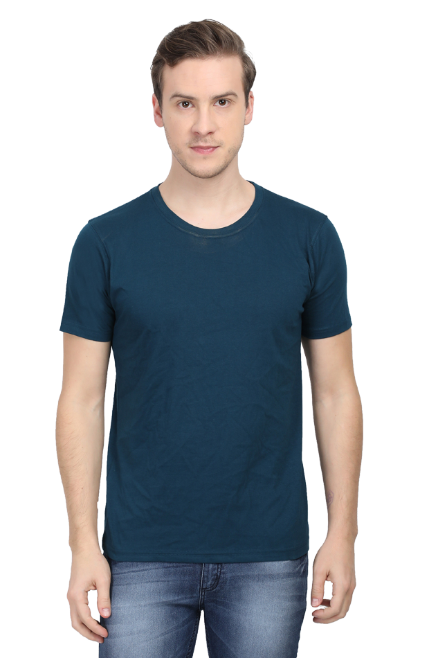 Solid T-shirt Petrol Blue