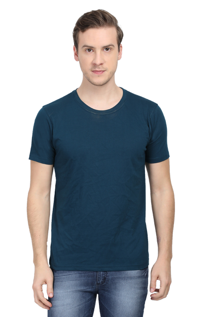 Solid T-shirt Petrol Blue