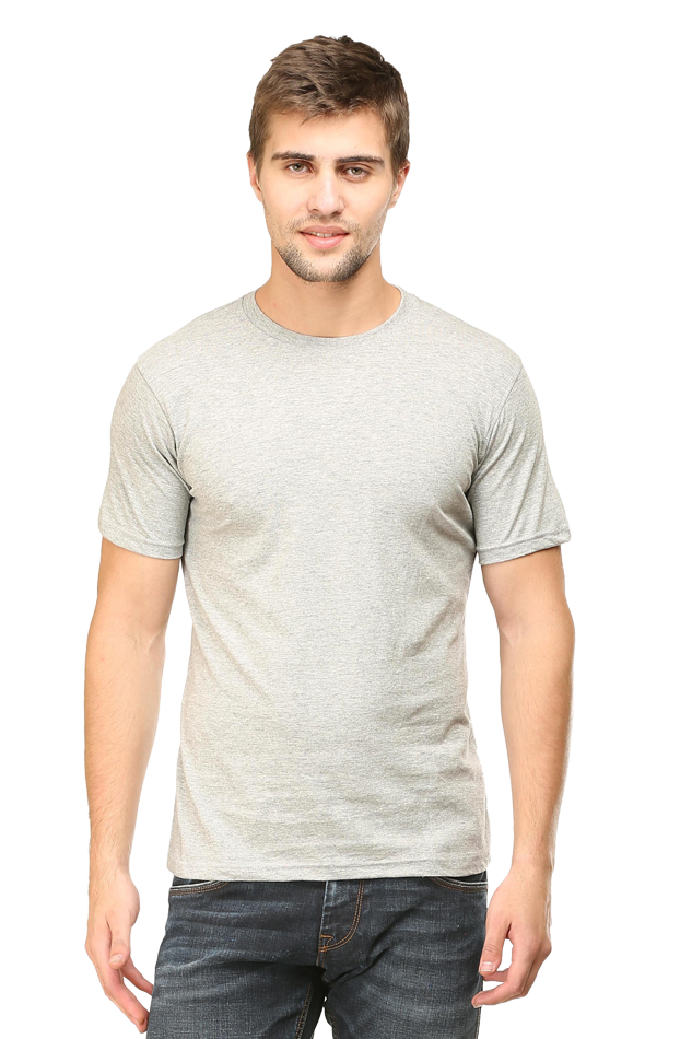 Solid T-Shirt Grey Melange