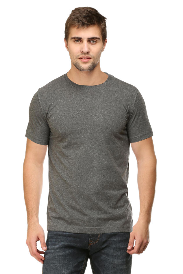 Solid T-Shirt Charcoal Melange