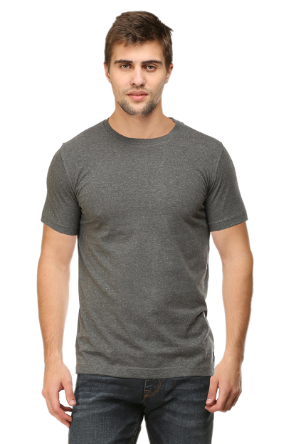 Solid T-Shirt Charcoal Melange