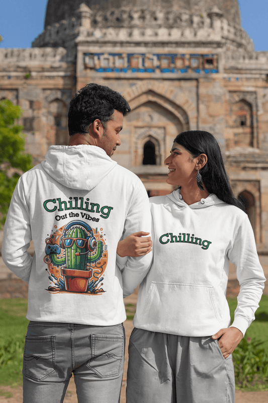 Chilling Out the Vibes - Hoodie - Mongerize Chilling Out the Vibes - Hoodie - White / S