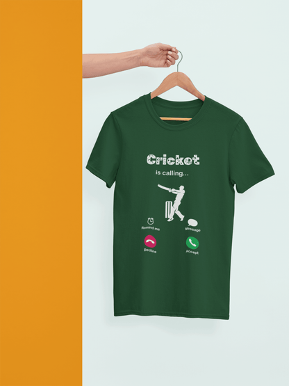 Cricket is Calling 📞🏏 - Mongerize Cricket is Calling 📞🏏 - Bottle Green / S