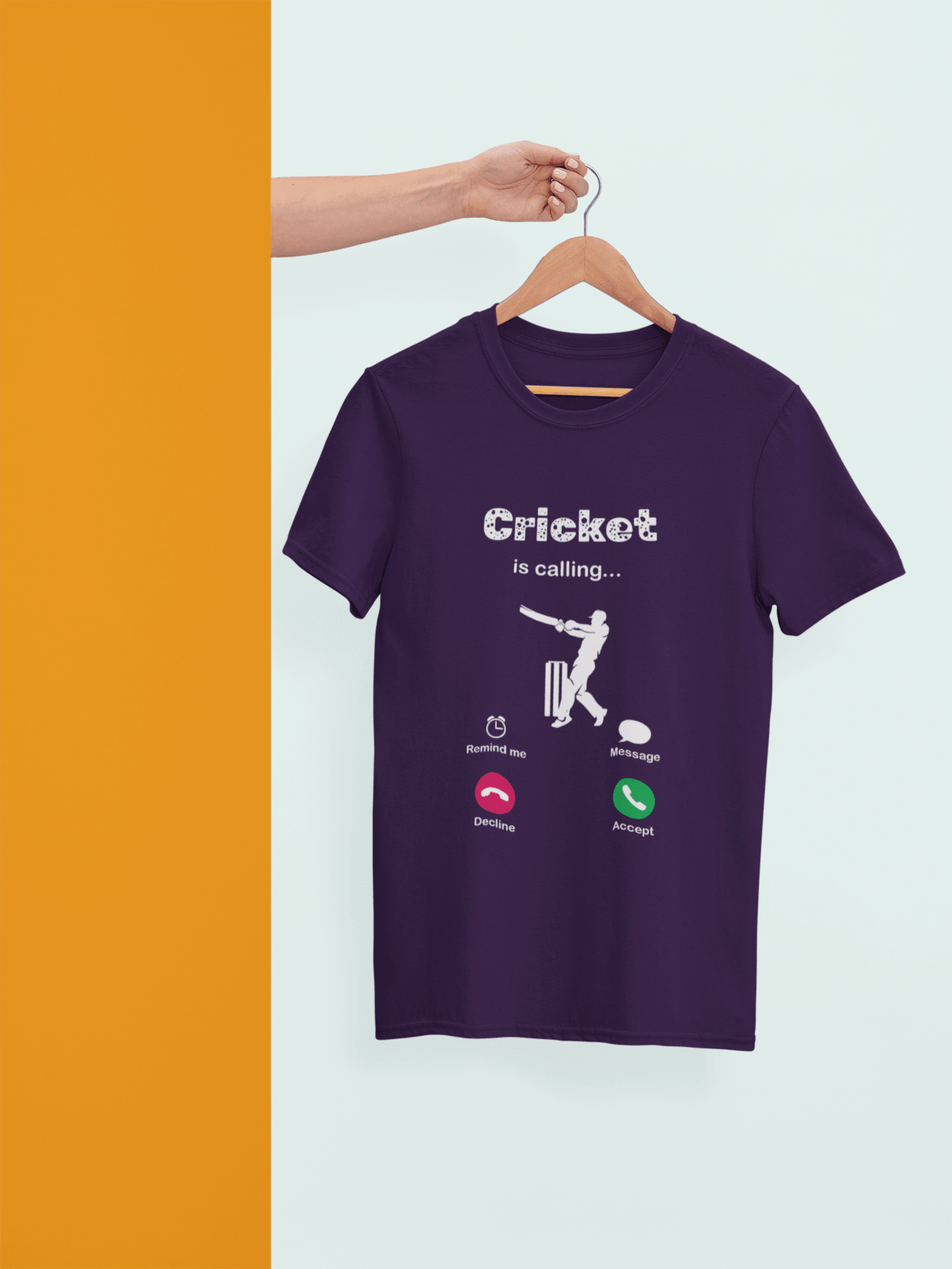 Cricket is Calling 📞🏏 - Mongerize Cricket is Calling 📞🏏 - Purple / S