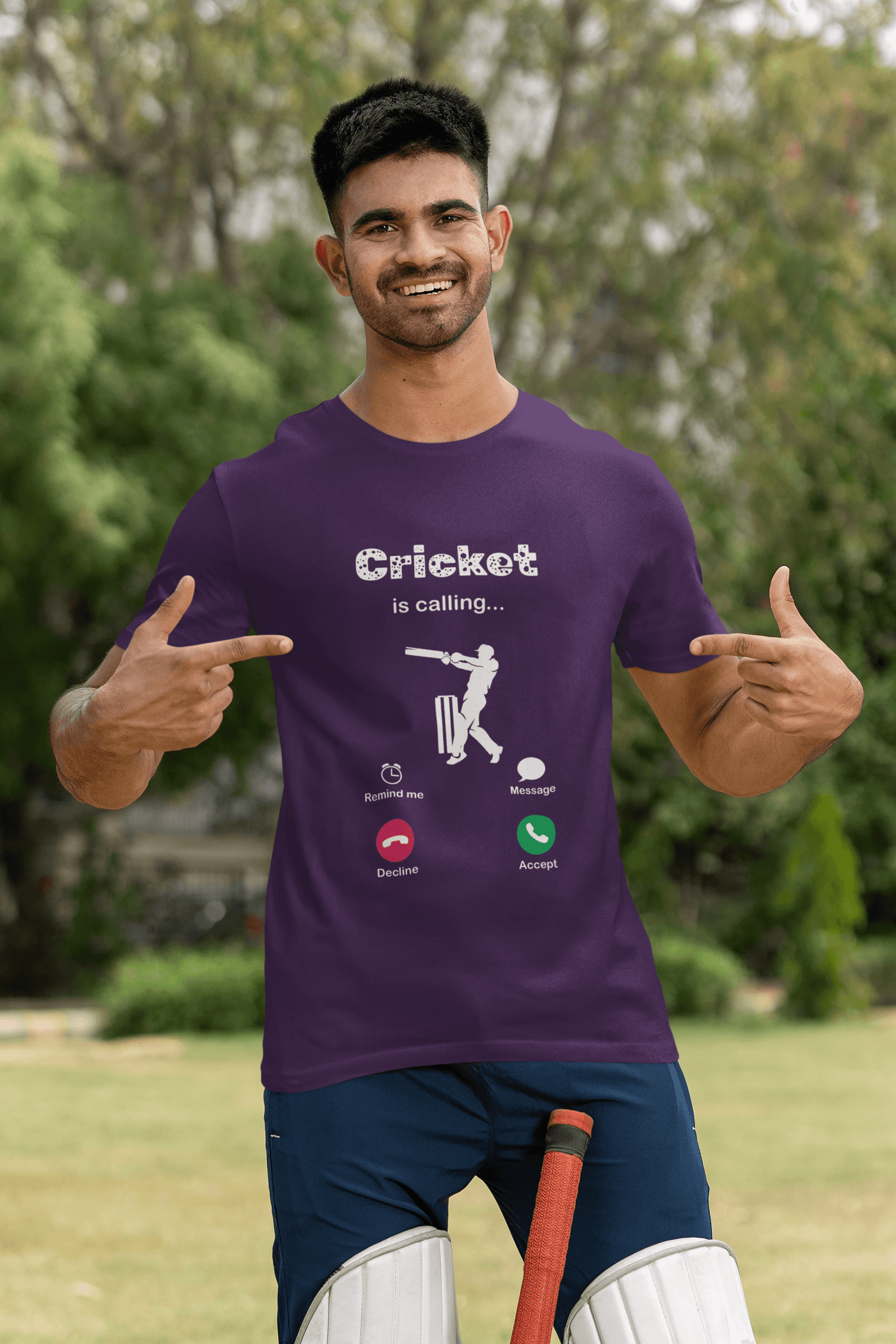 Cricket is Calling 📞🏏 - Mongerize Cricket is Calling 📞🏏 - Purple / S