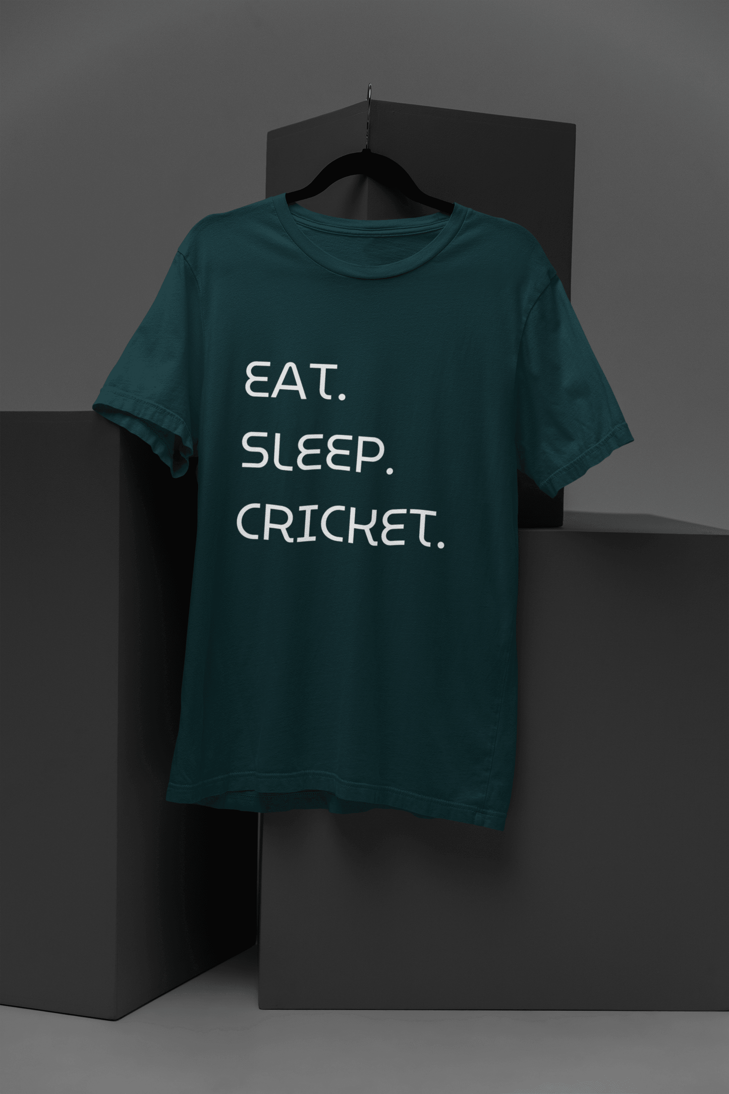 Eat Sleep Cricket🏏 - Mongerize Eat Sleep Cricket🏏 - Petrol Blue / S