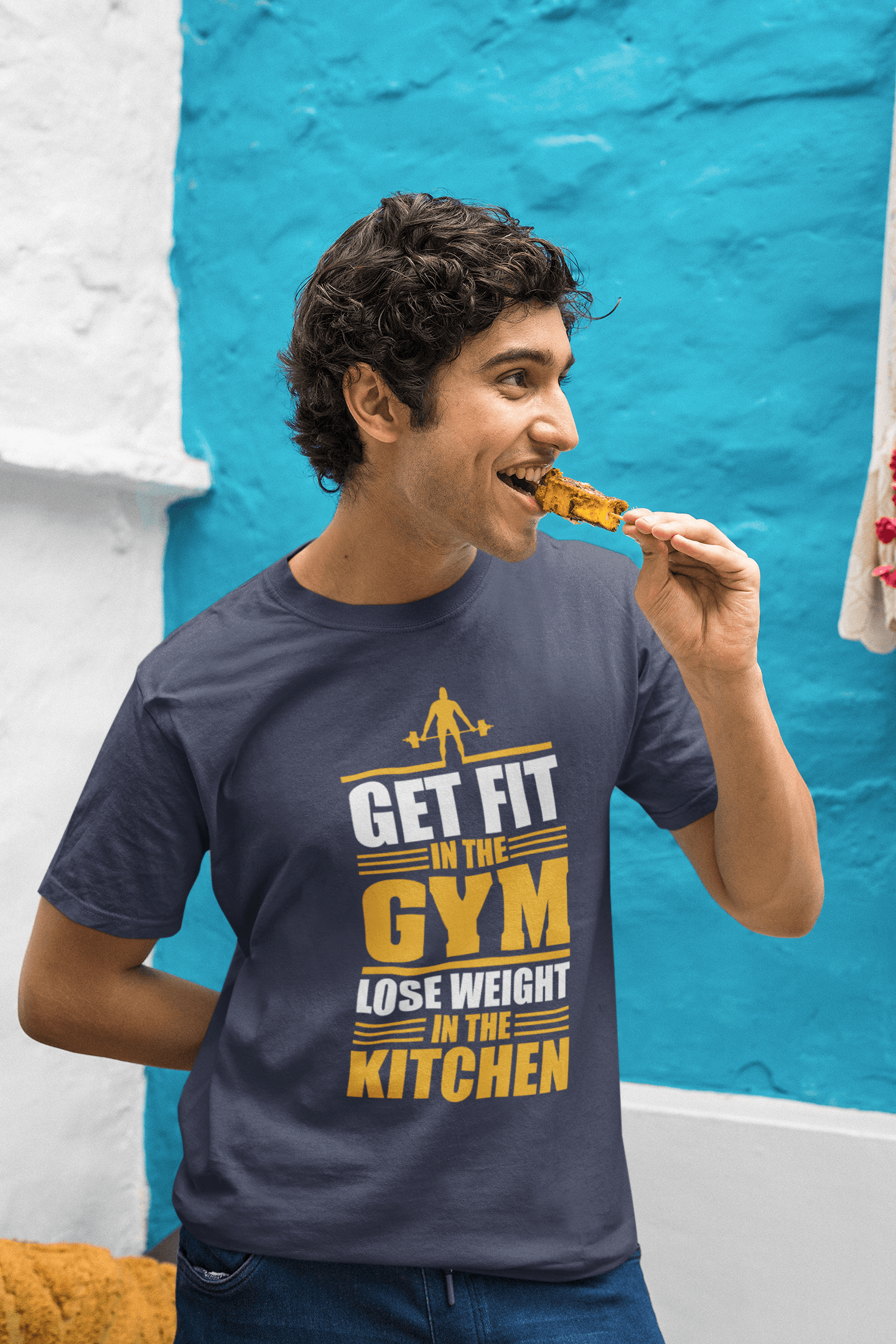 Get Fit in the Gym - Mongerize Get Fit in the Gym - Navy Blue / S