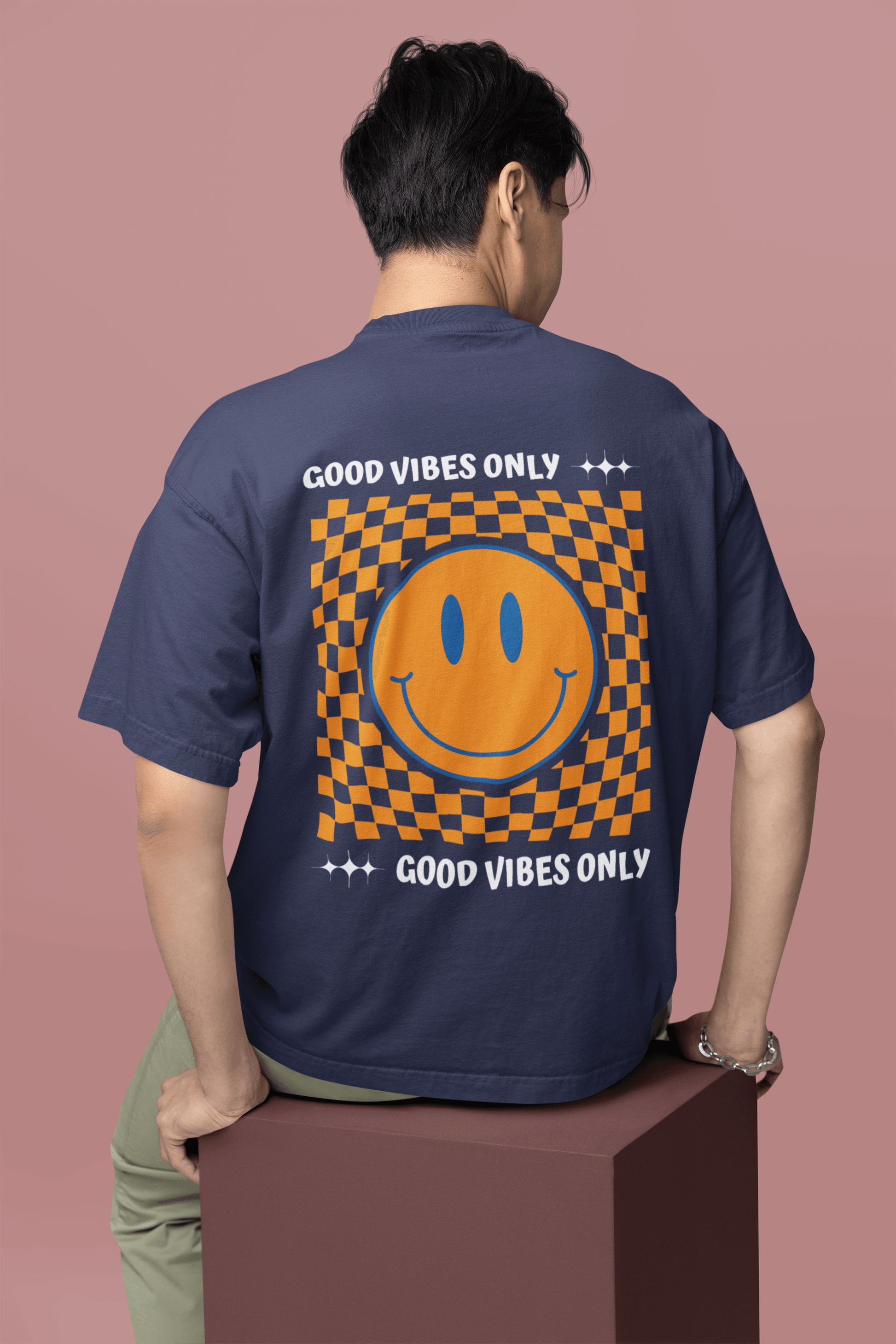 Good Vibes Only - Oversized T-Shirt - Mongerize Good Vibes Only - Oversized T-Shirt - Black / S