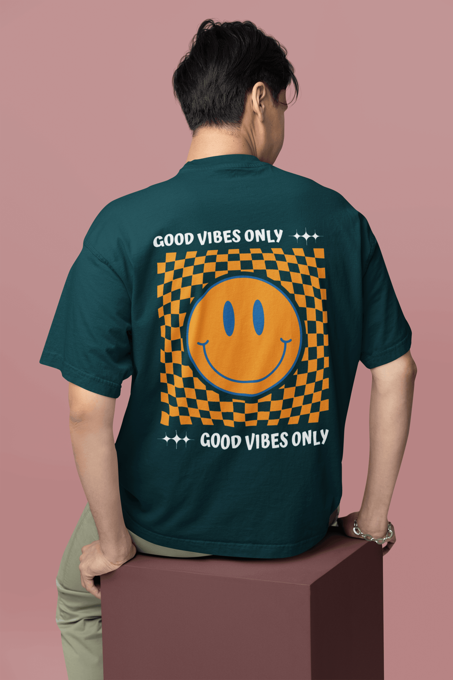 Good Vibes Only - Oversized T-Shirt - Mongerize Good Vibes Only - Oversized T-Shirt - Black / S