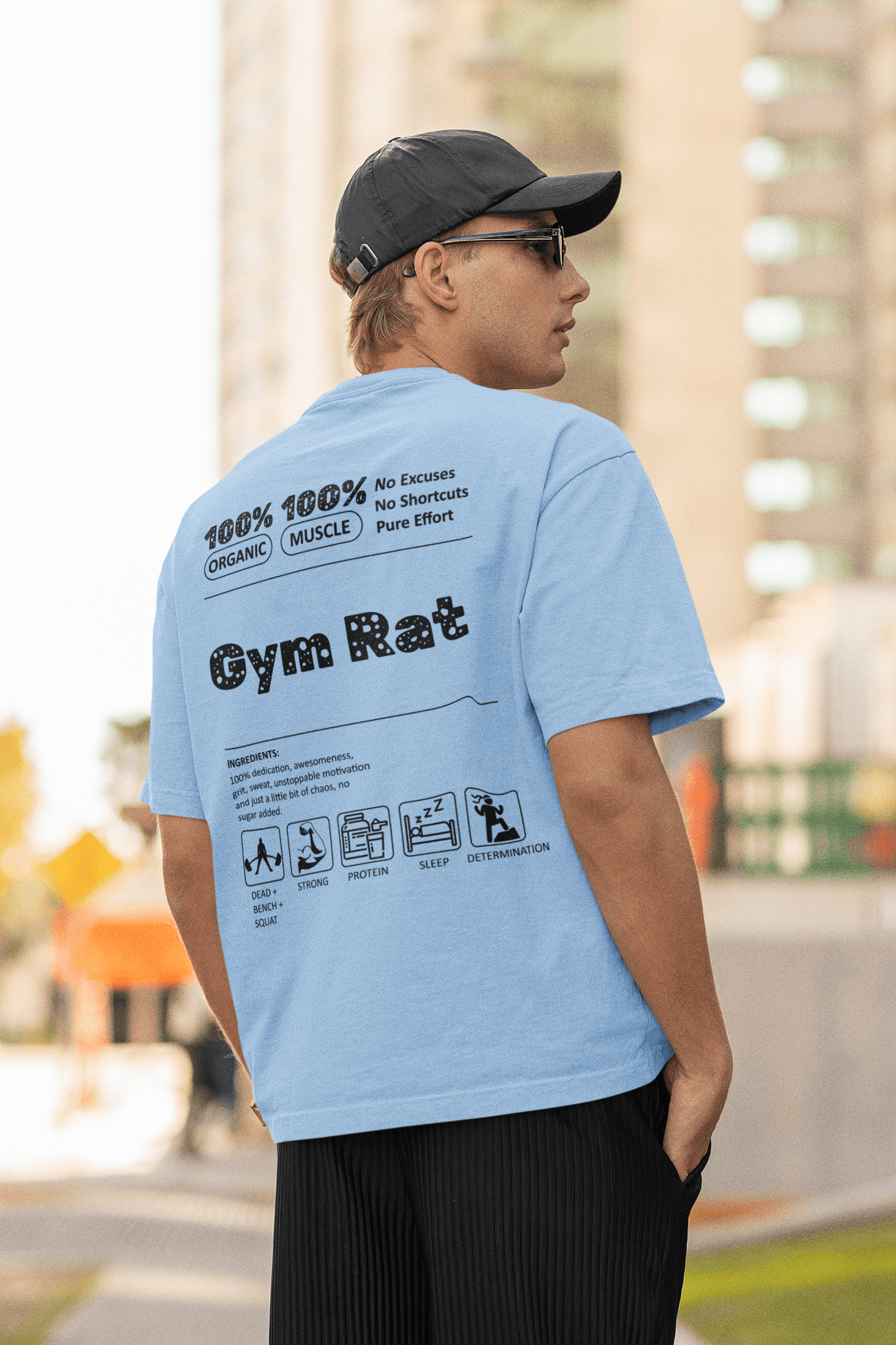 Gym Rat Oversized Tee Lighter - Mongerize Gym Rat Oversized Tee Lighter - White / S