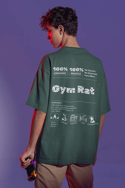 Gym Rat Oversized Tee Darker - Mongerize Gym Rat Oversized Tee Darker - Black / S