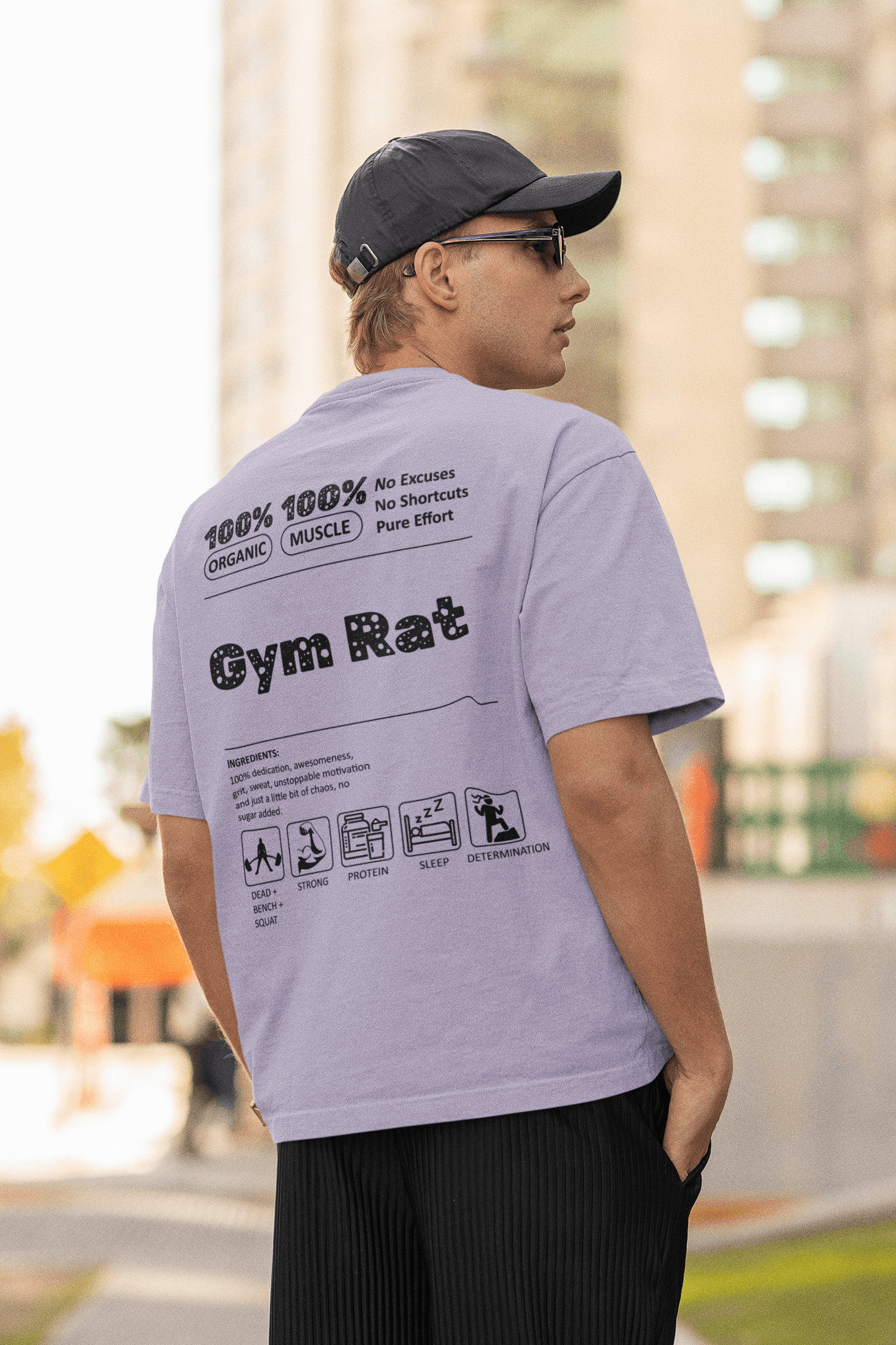 Gym Rat Oversized Tee Lighter - Mongerize Gym Rat Oversized Tee Lighter - White / S