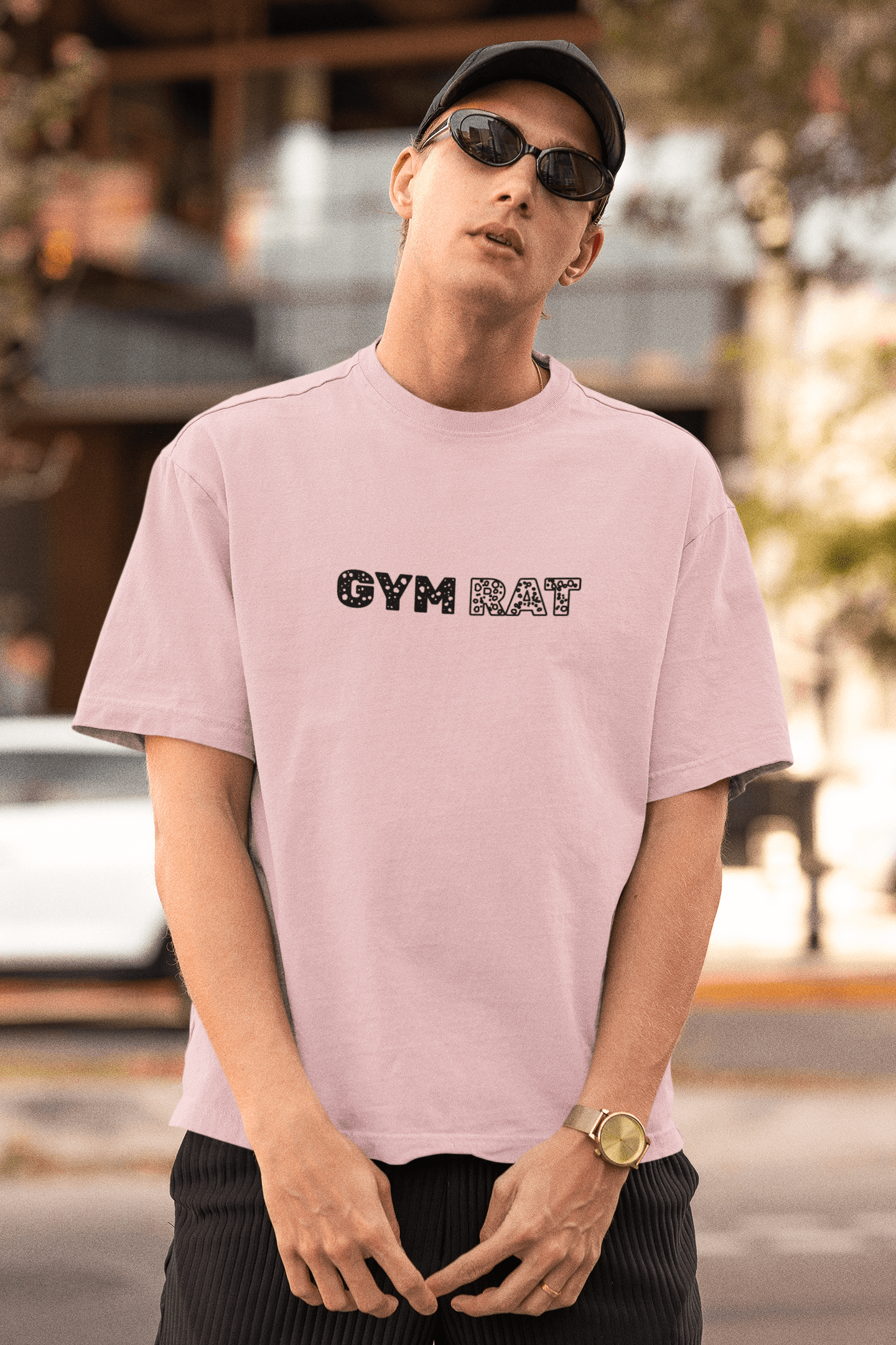 Gym Rat Oversized Tee Lighter - Mongerize Gym Rat Oversized Tee Lighter - White / S