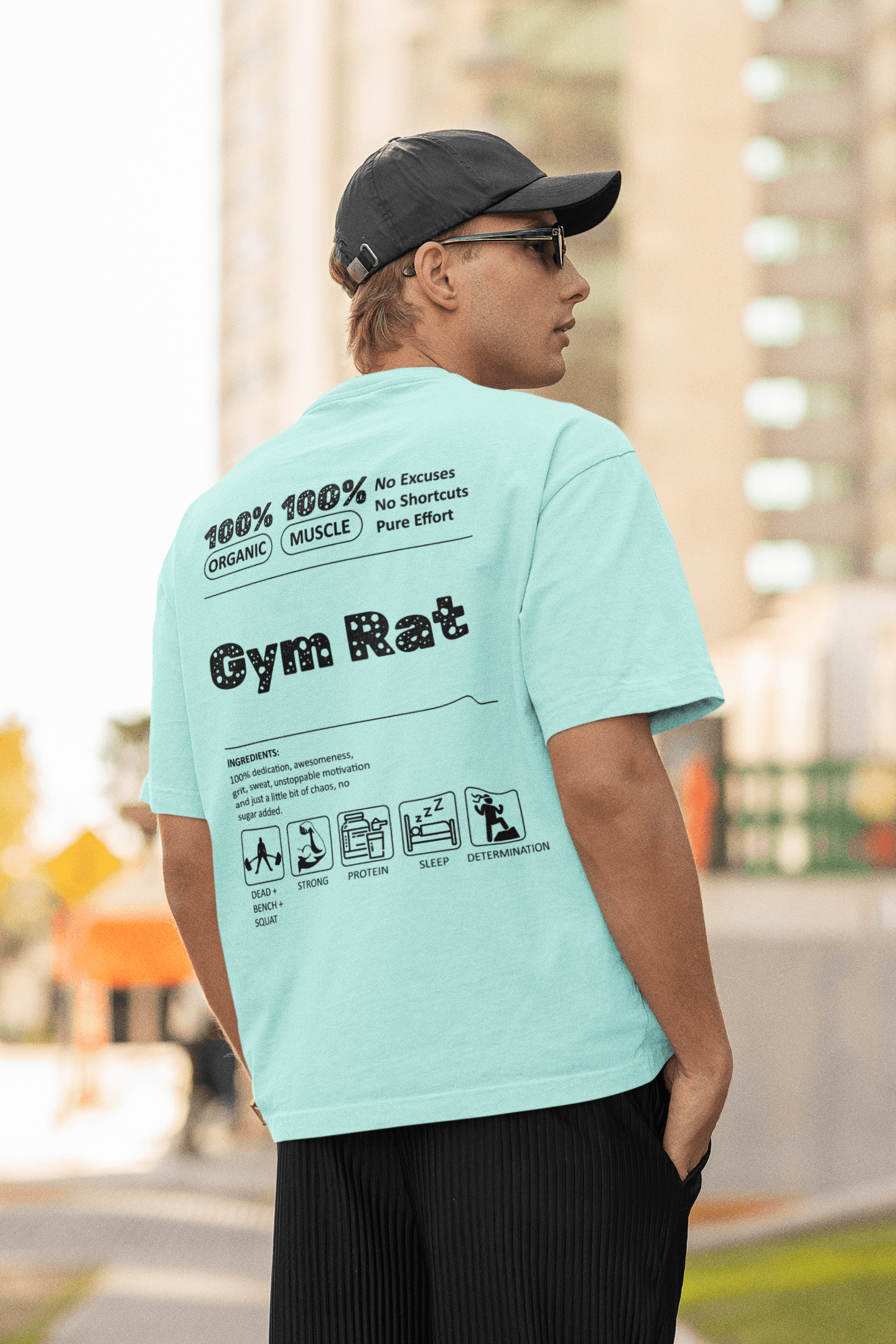 Gym Rat Oversized Tee Lighter - Mongerize Gym Rat Oversized Tee Lighter - White / S