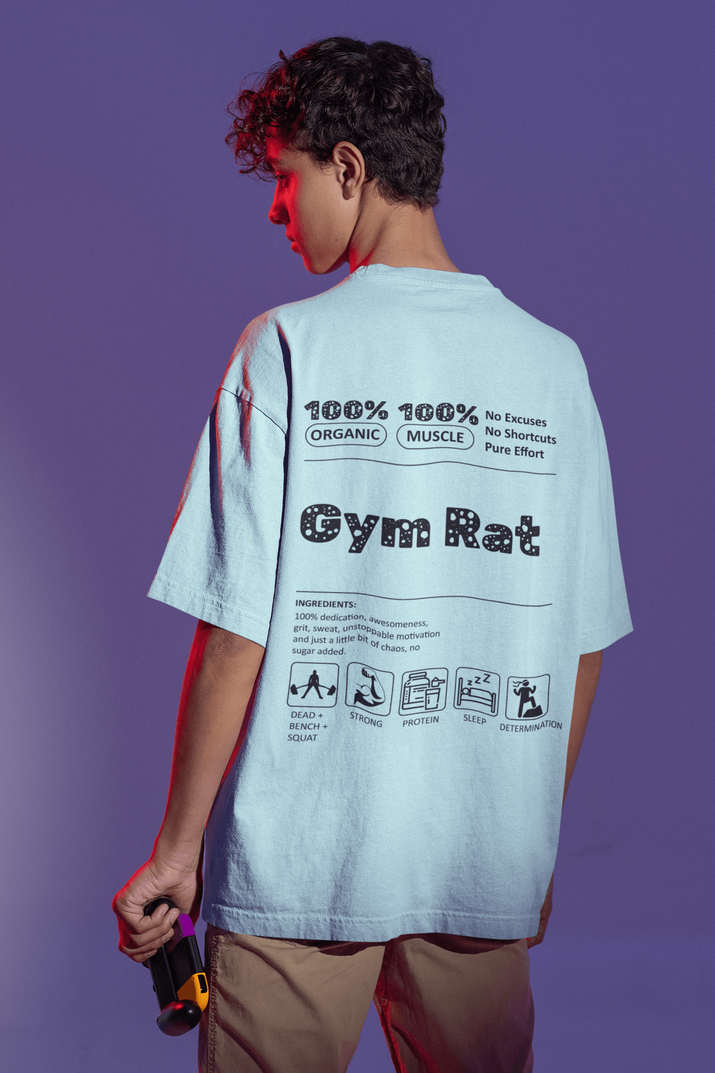 Gym Rat Oversized Tee Lighter - Mongerize Gym Rat Oversized Tee Lighter - Mint / S