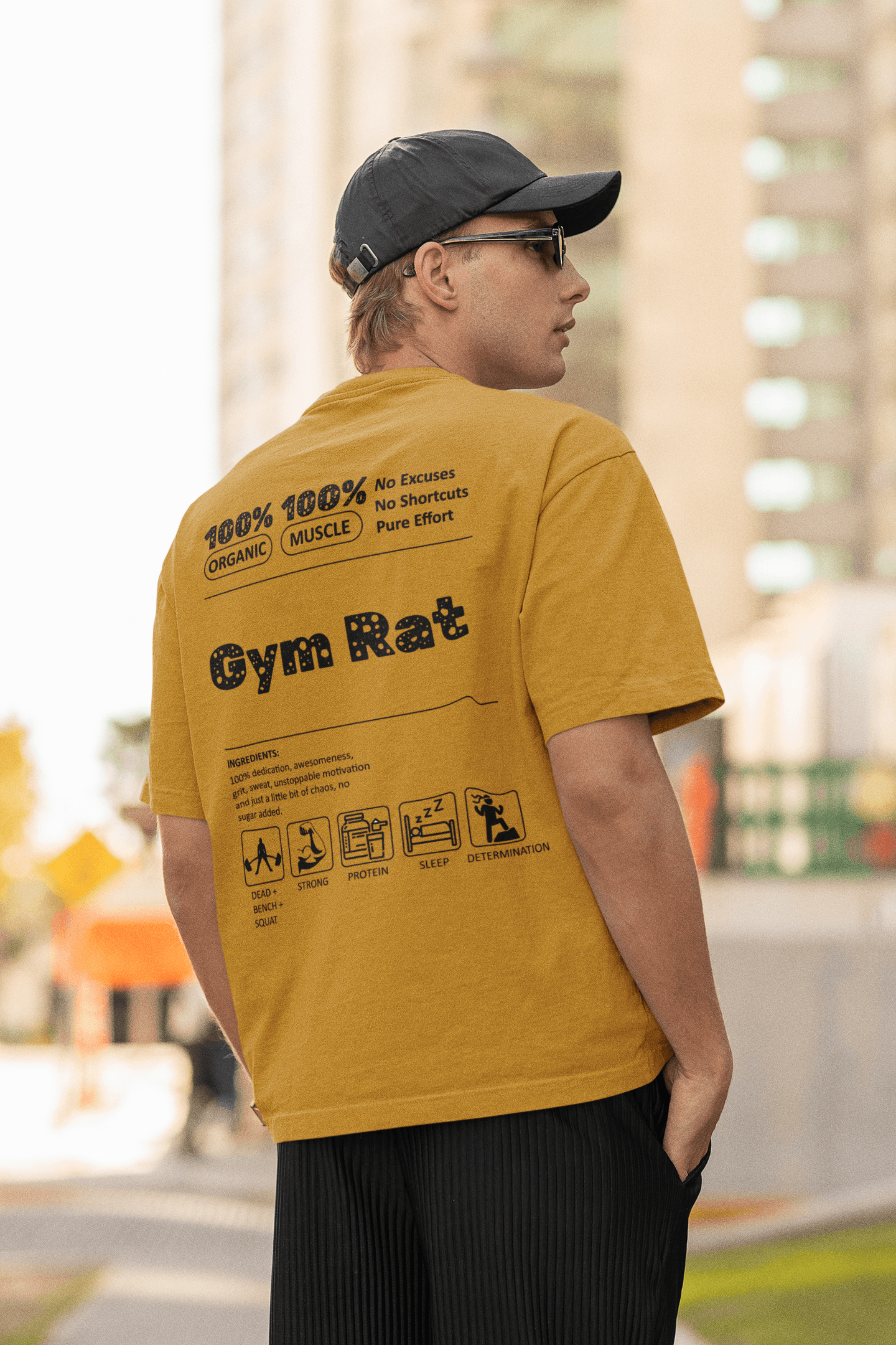 Gym Rat Oversized Tee Lighter - Mongerize Gym Rat Oversized Tee Lighter - White / S