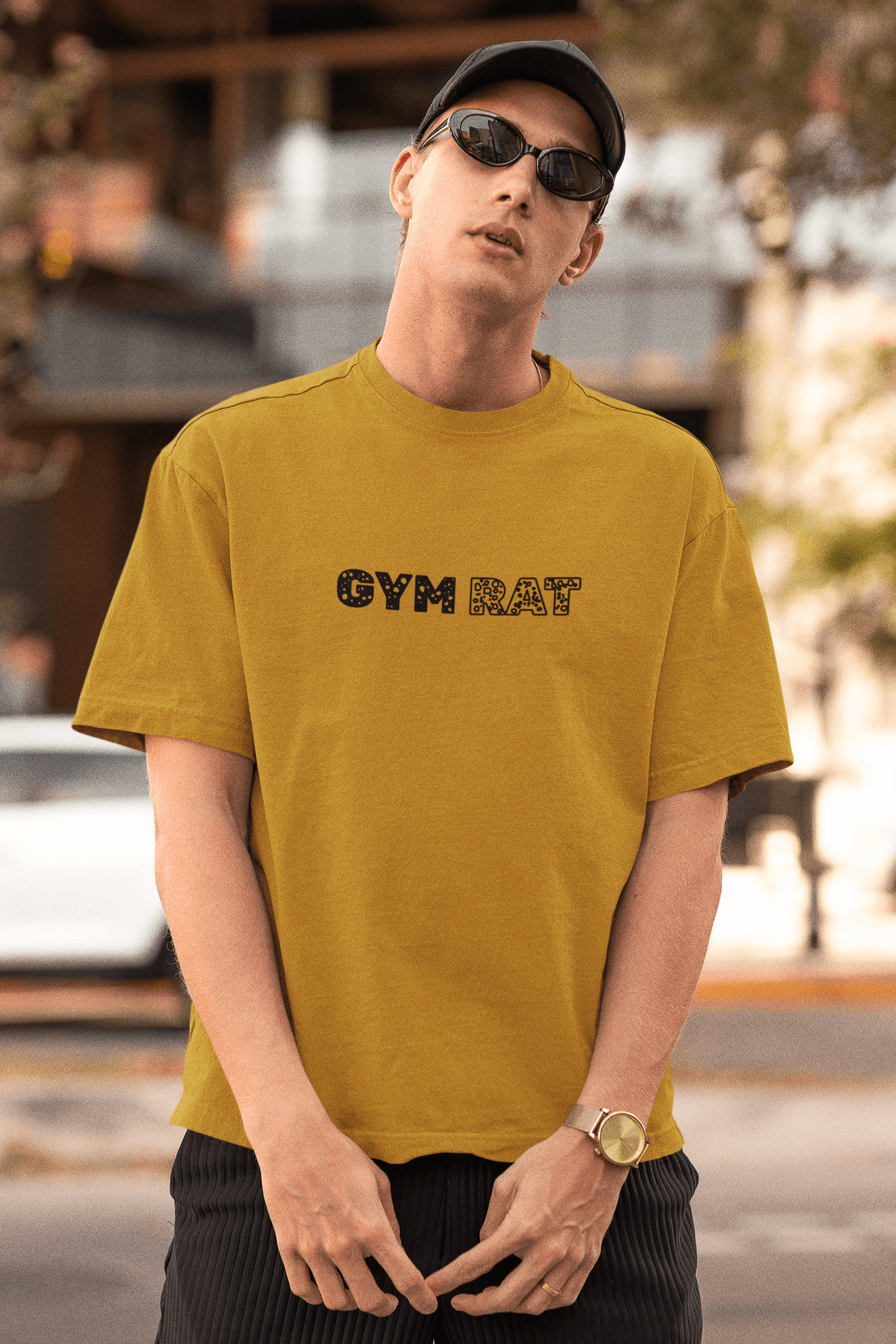 Gym Rat Oversized Tee Lighter - Mongerize Gym Rat Oversized Tee Lighter - White / S