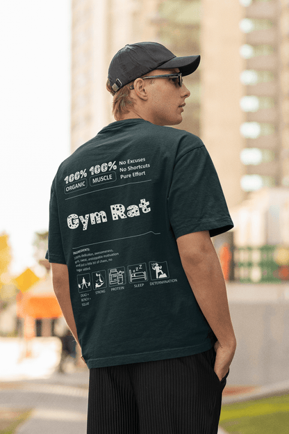 Gym Rat Oversized Tee Darker - Mongerize Gym Rat Oversized Tee Darker - Petrol Blue / S