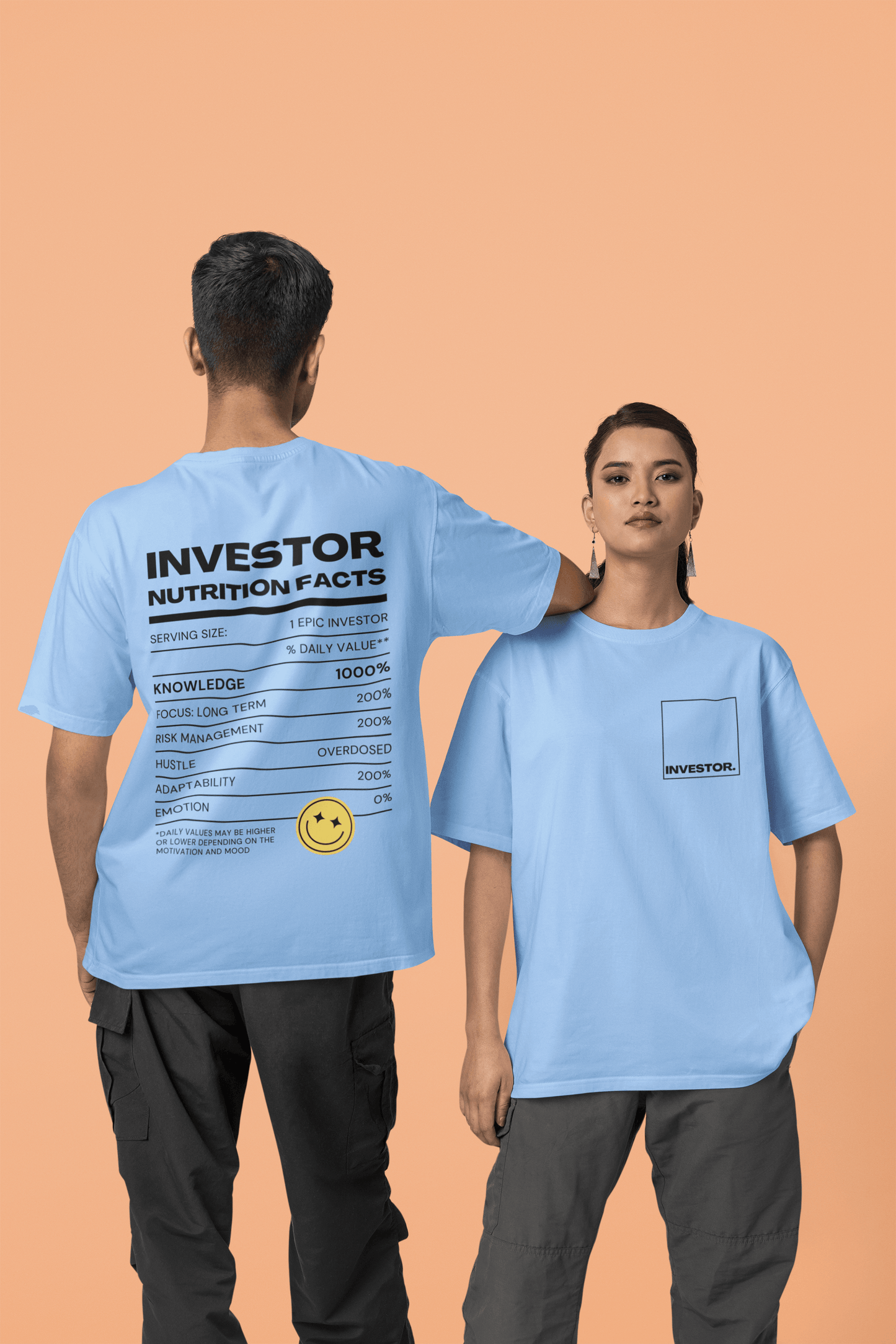 Investor Nutritional Facts - Mongerize Investor Nutritional Facts - Baby Blue / S