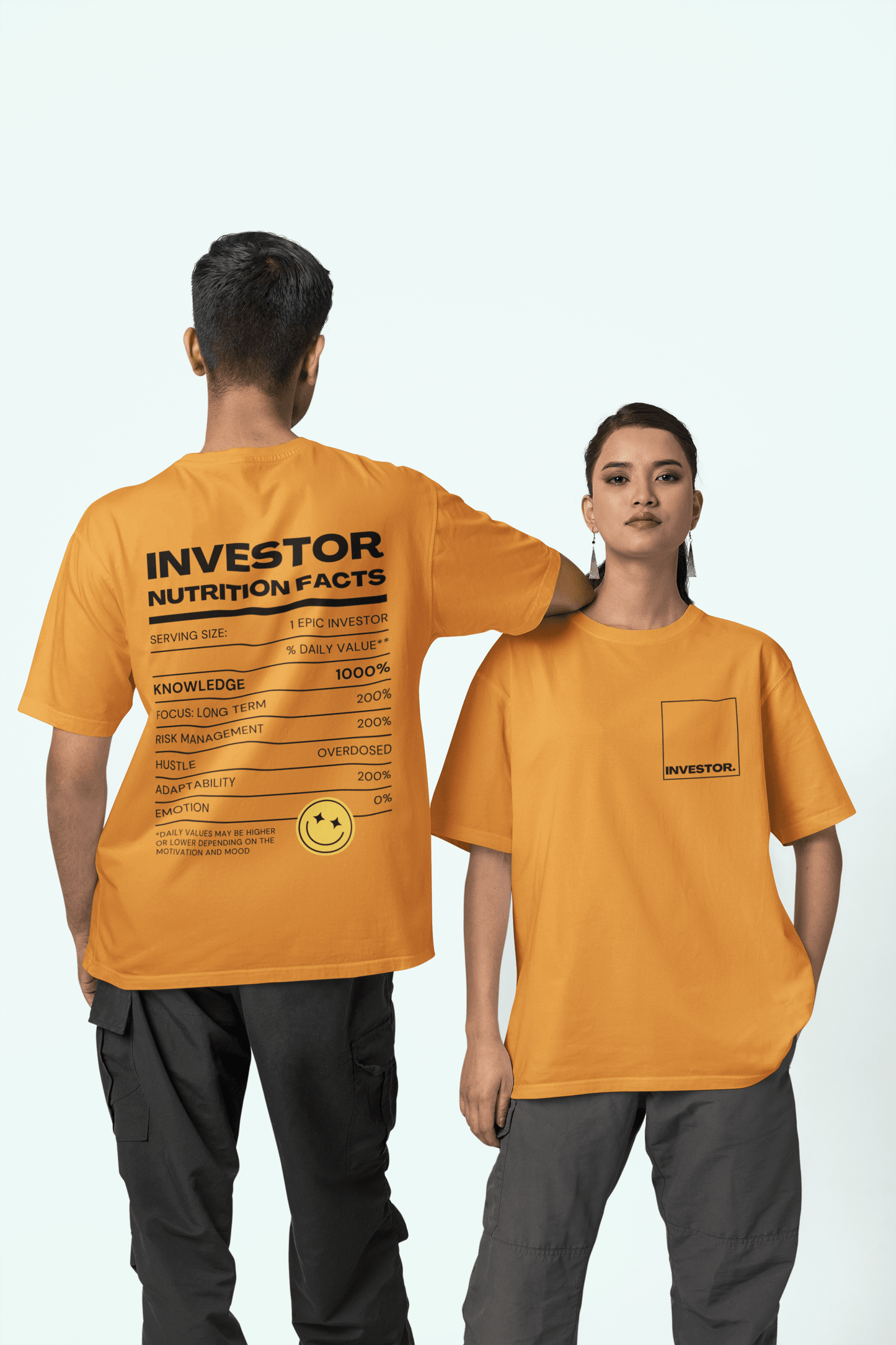 Investor Nutritional Facts - Mongerize Investor Nutritional Facts - Golden Yellow / S