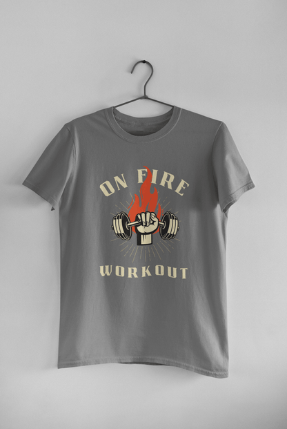 On Fire Workout - Mongerize On Fire Workout - Charcoal Melange / S