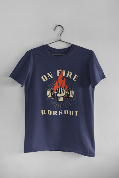 On Fire Workout - Mongerize On Fire Workout - Navy Blue / S