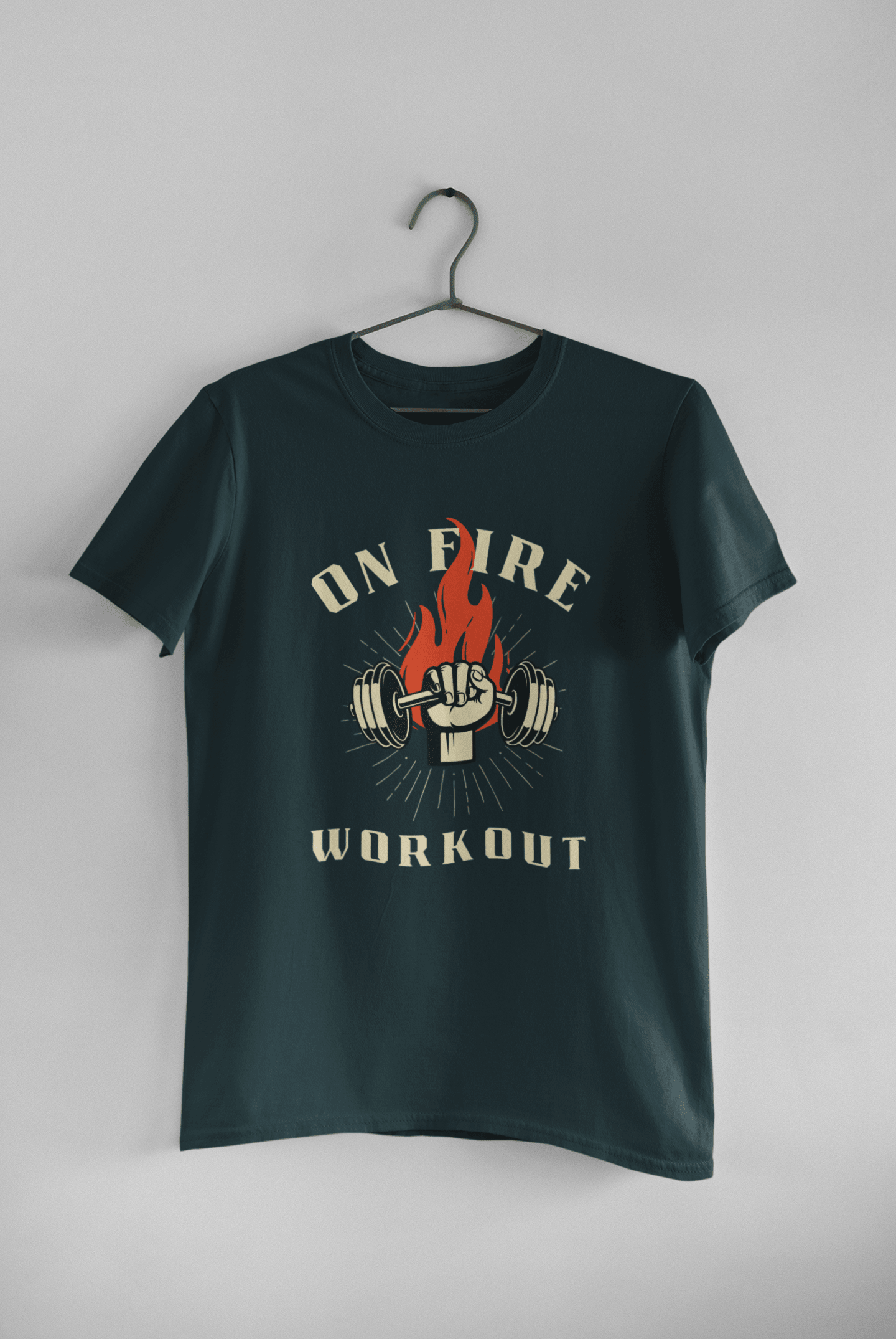 On Fire Workout - Mongerize On Fire Workout - Petrol Blue / S