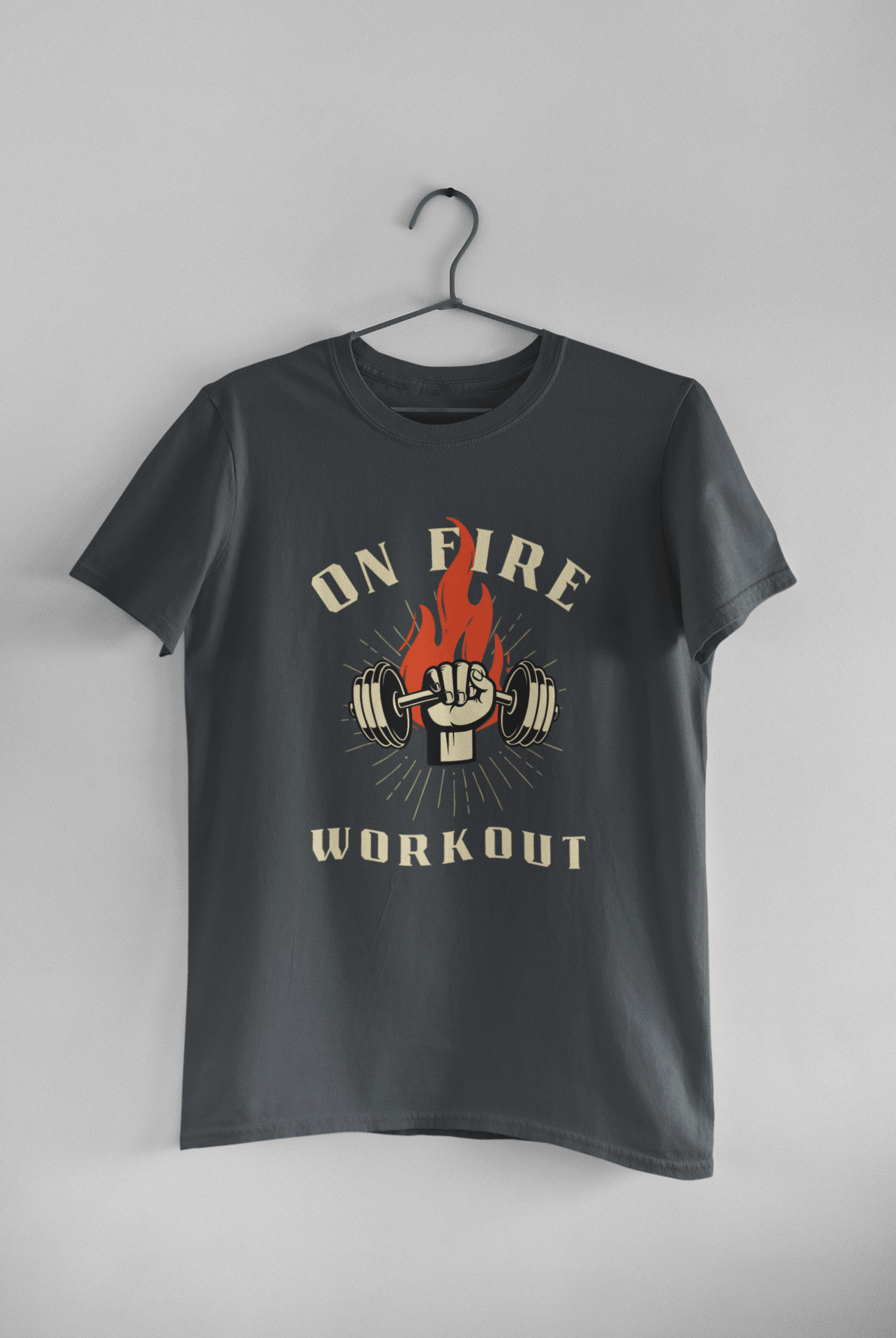 On Fire Workout - Mongerize On Fire Workout - Steel Grey / S