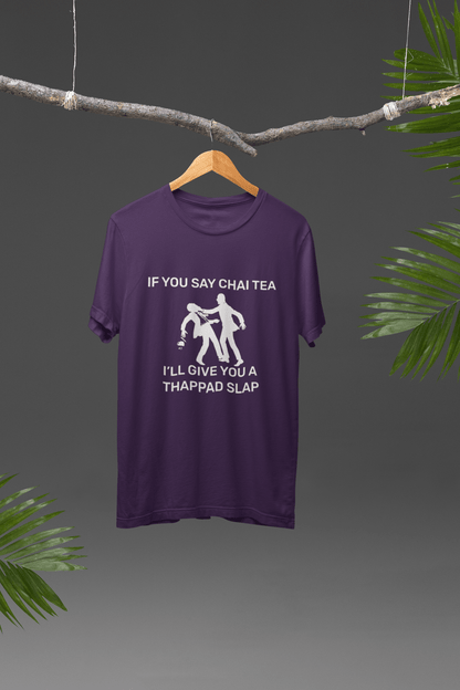 Chai Tea Thappad - Mongerize Chai Tea Thappad - Purple / S