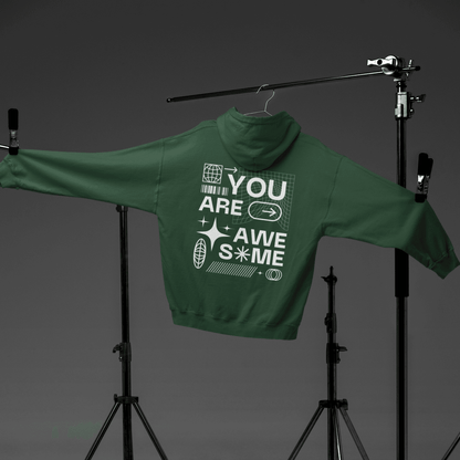 You are Awesome - Hoodie - Mongerize You are Awesome - Hoodie - Bottle Green / S