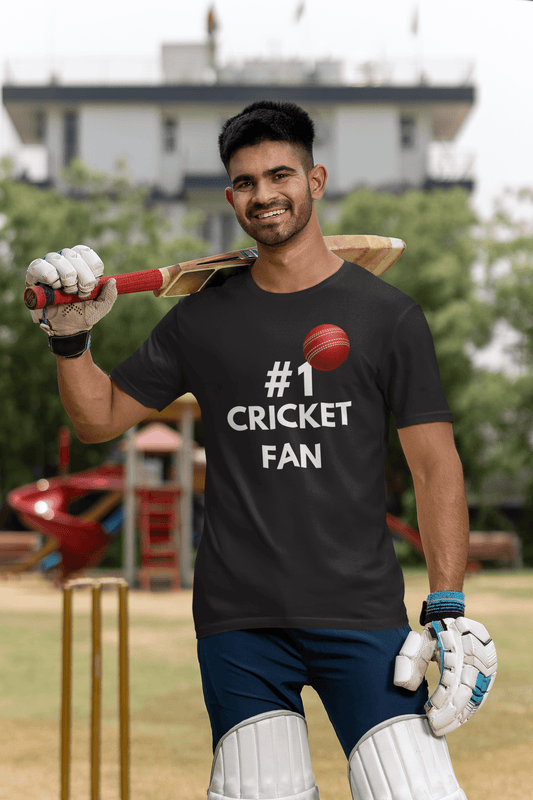 No. 1 Cricket Fan 🥇🏏 - Mongerize No. 1 Cricket Fan 🥇🏏 - Black / S