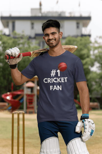 No. 1 Cricket Fan 🥇🏏 - Mongerize No. 1 Cricket Fan 🥇🏏 - Black / S