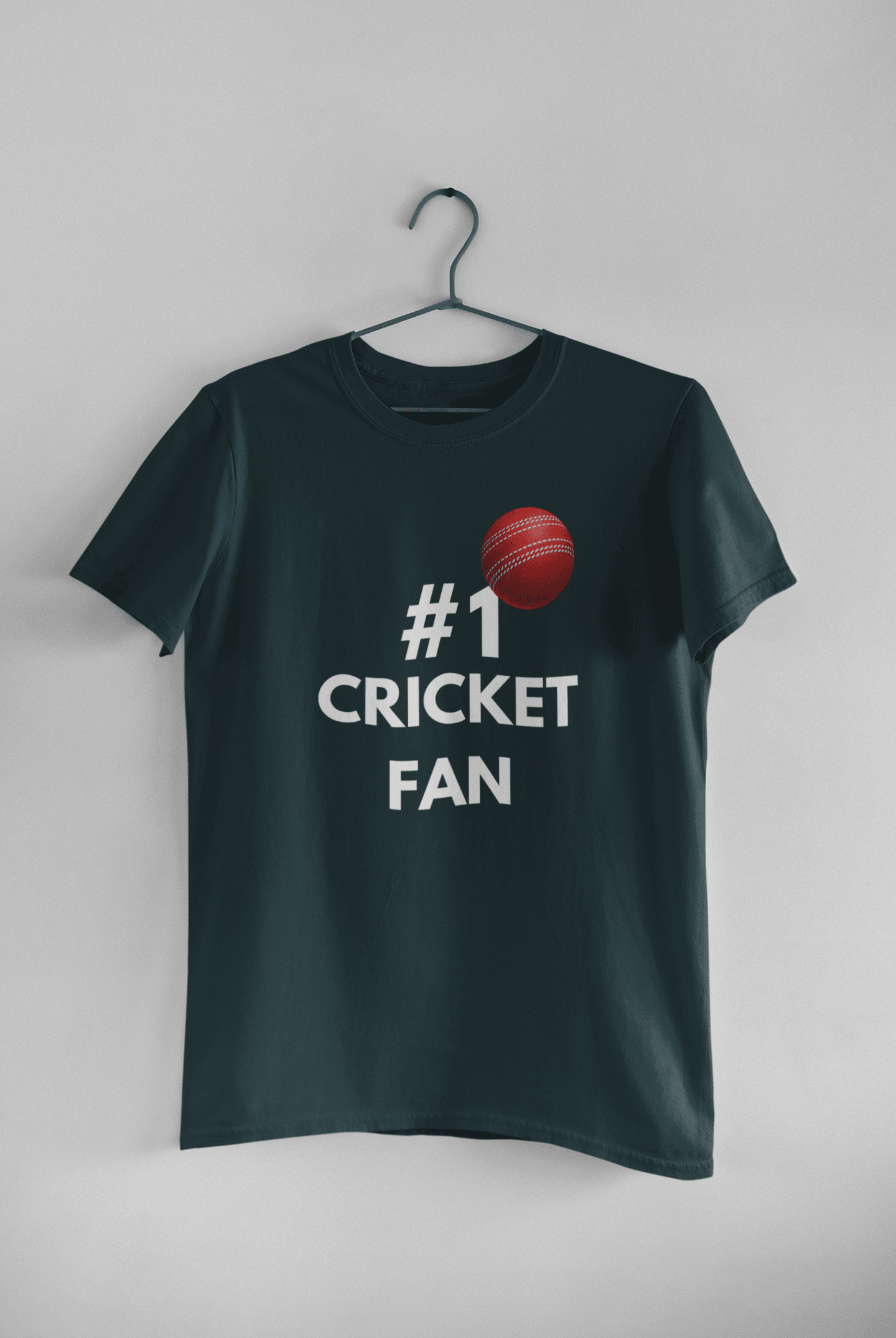 No. 1 Cricket Fan 🥇🏏 - Mongerize No. 1 Cricket Fan 🥇🏏 - Petrol Blue / S